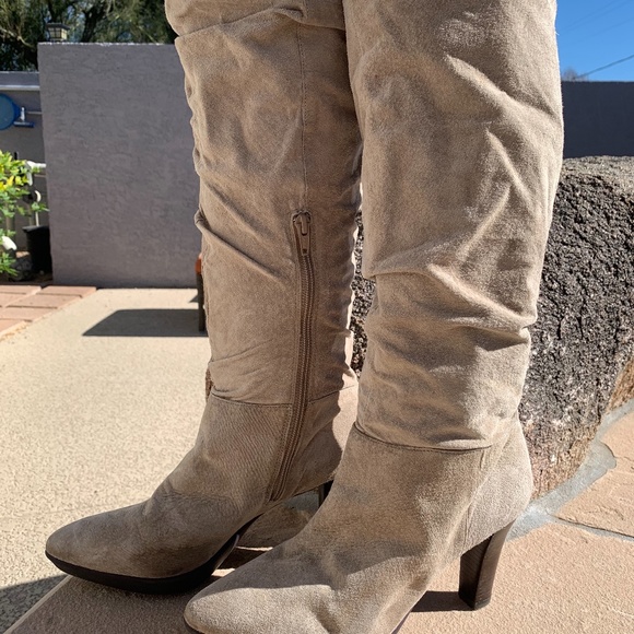 Vintage Boston Proper Suede Boots, Size 8 1/2 - Picture 1 of 3